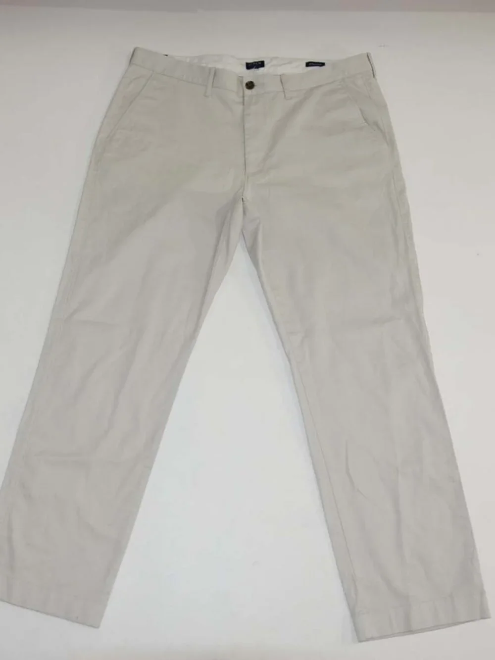 J. Crew Men's Straight Fit Flex Chino Pants 36 x 30 NWT Beige Cotton Style H3186